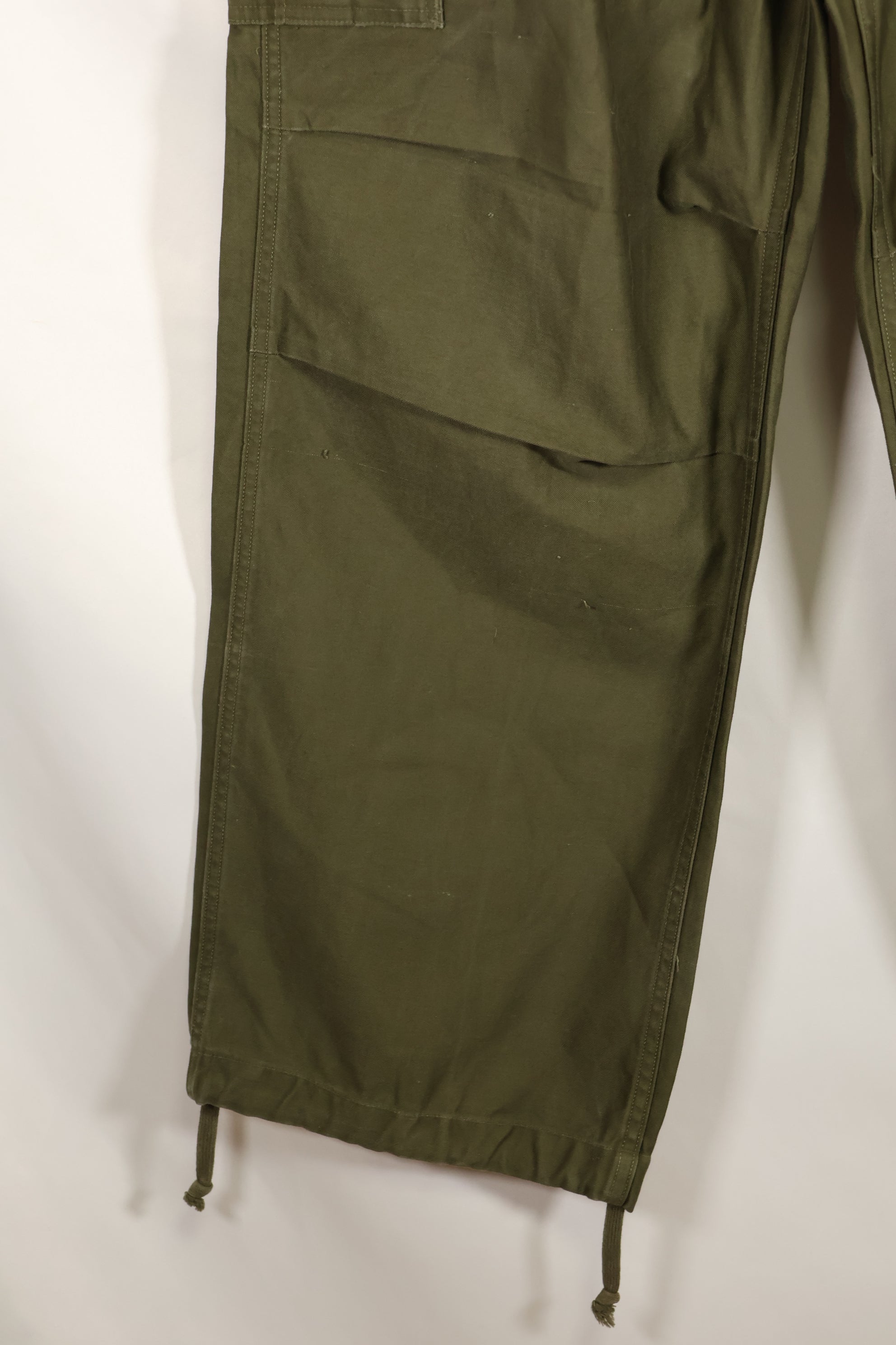 1951 Contract S-R M51 Cotton Field Pants with suspenders, used.
