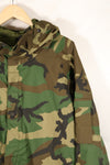 1990 Contract U.S. Army ECWCS 1st Generation Gore-Tex Parka, Woodland Camo, X-Large, Regular Fit, Used