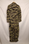 1960s 42R Okinawa Tiger Pattern Tiger Stripe Flight Suit, used, zipper damaged.