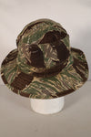 1960's Okinawa Tiger Pattern, Tiger Stripe, Boonie, Used with alterations