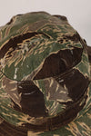 1960's Okinawa Tiger Pattern, Tiger Stripe, Boonie, Used with alterations