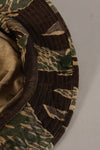 1960's Okinawa Tiger Pattern, Tiger Stripe, Boonie, Used with alterations
