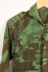 1960s Poplin ARVN leaf camouflage shirt, light fabric, rare, used.