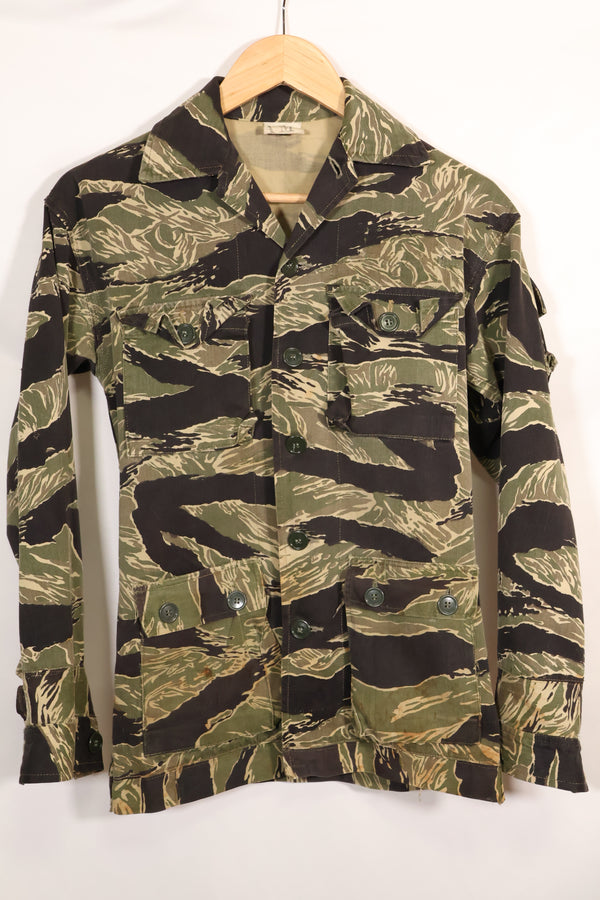 1960s Local Modified Okinawa Tiger Pattern Tiger Stripe Jacket C-1 Mike Force Used