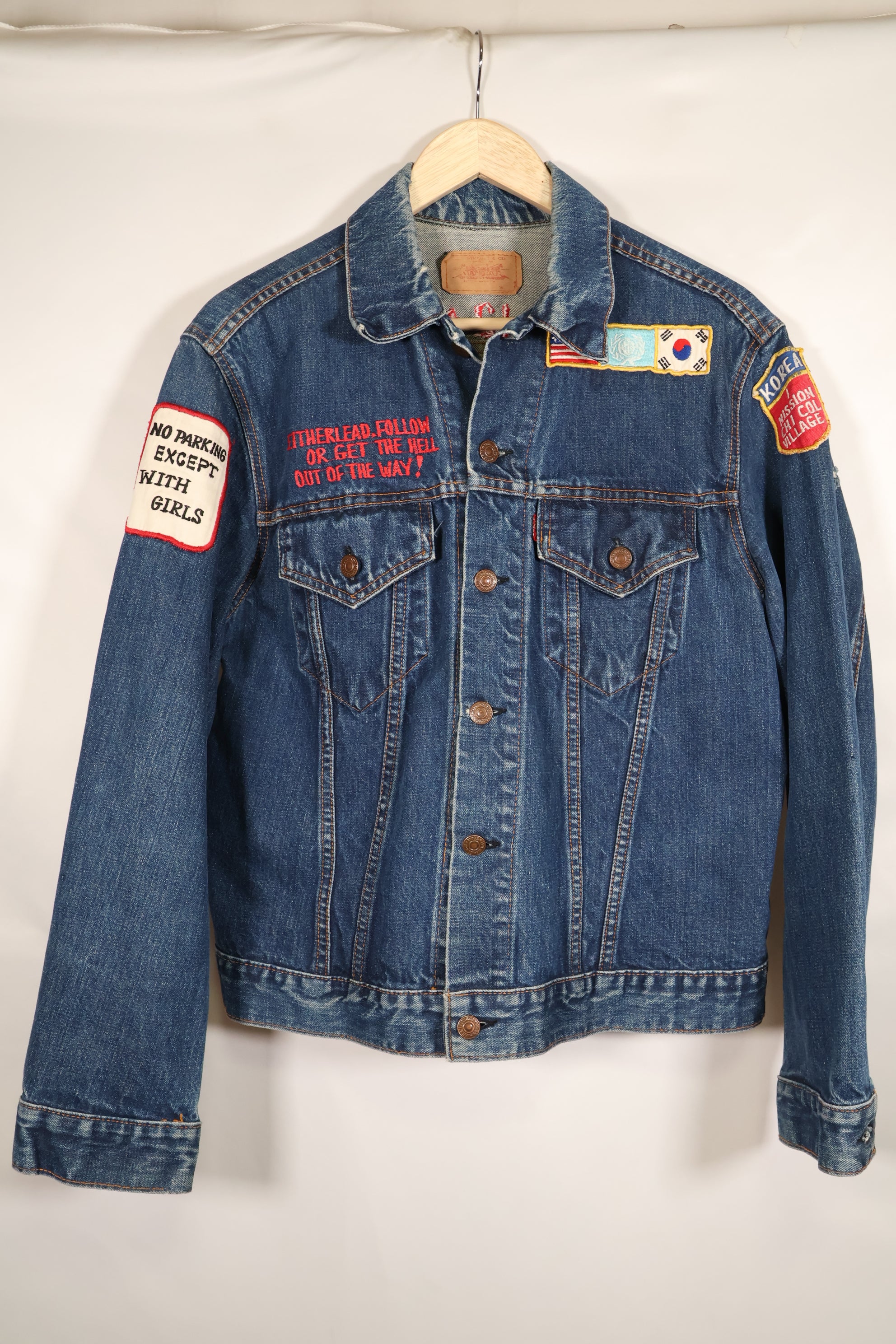Late 1970s, U.S. Air Force The 12th Commandment Tour Jacket, Levis 70505 Big E, Used