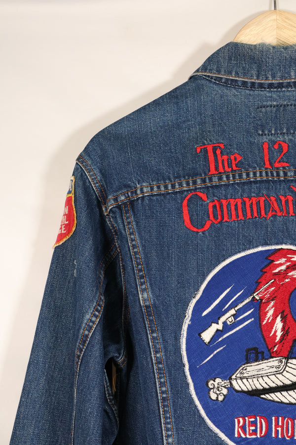 Late 1970s, U.S. Air Force The 12th Commandment Tour Jacket, Levis 70505 Big E, Used