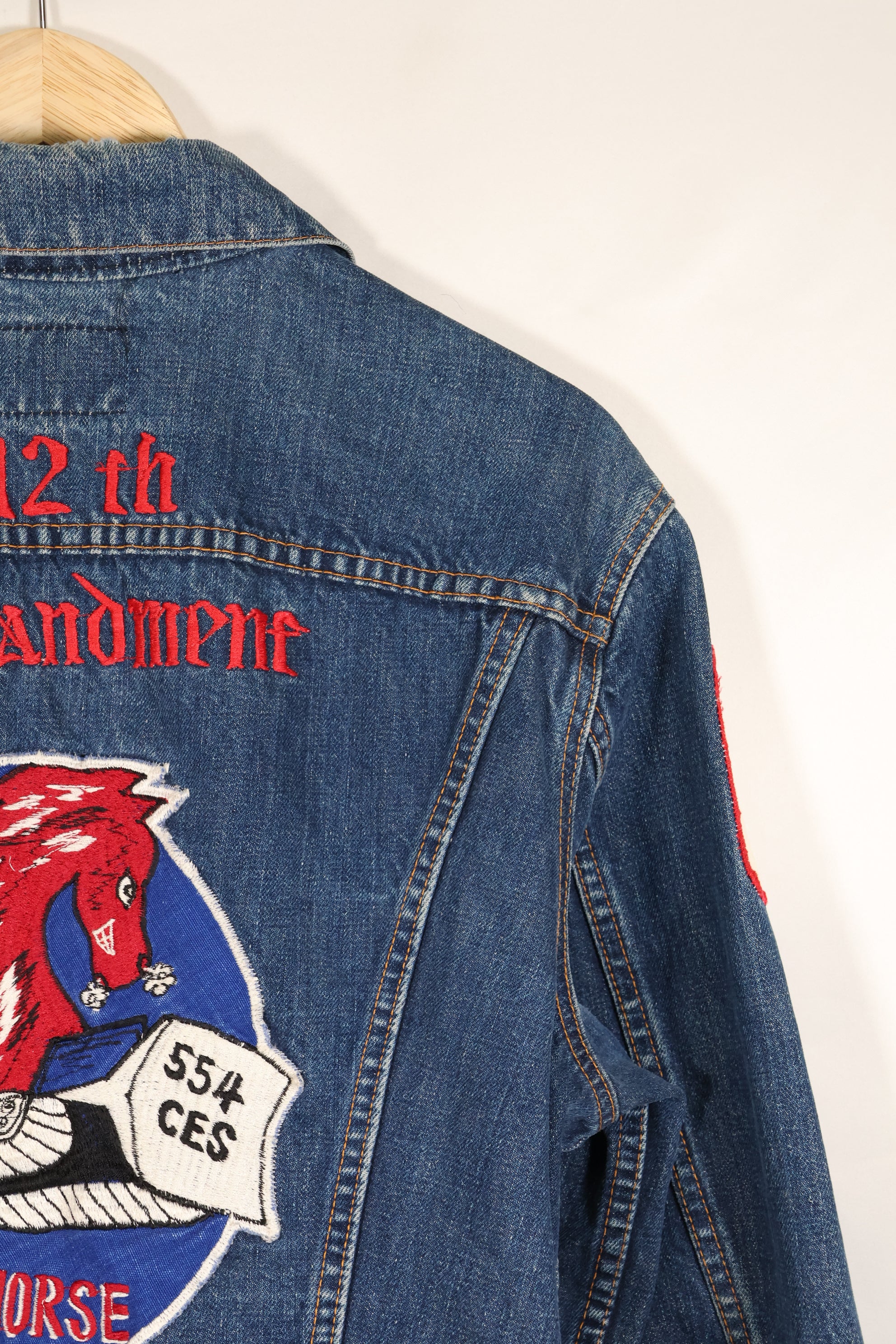 Late 1970s, U.S. Air Force The 12th Commandment Tour Jacket, Levis 70505 Big E, Used