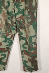 Real Japan Ground Self-Defense Force 1980's Kumazasa camouflage pants, used, scratches.