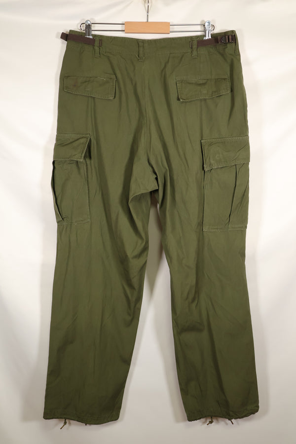 Circa 1967 L-R Non Rip 3rd Model Jungle Fatigue Pants, good condition, used.