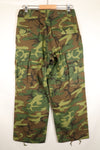 1968 Contract, S-R, Ripstop Fabric, ERDL Leaf Camo, Fatigue Pants, Good Condition, Used