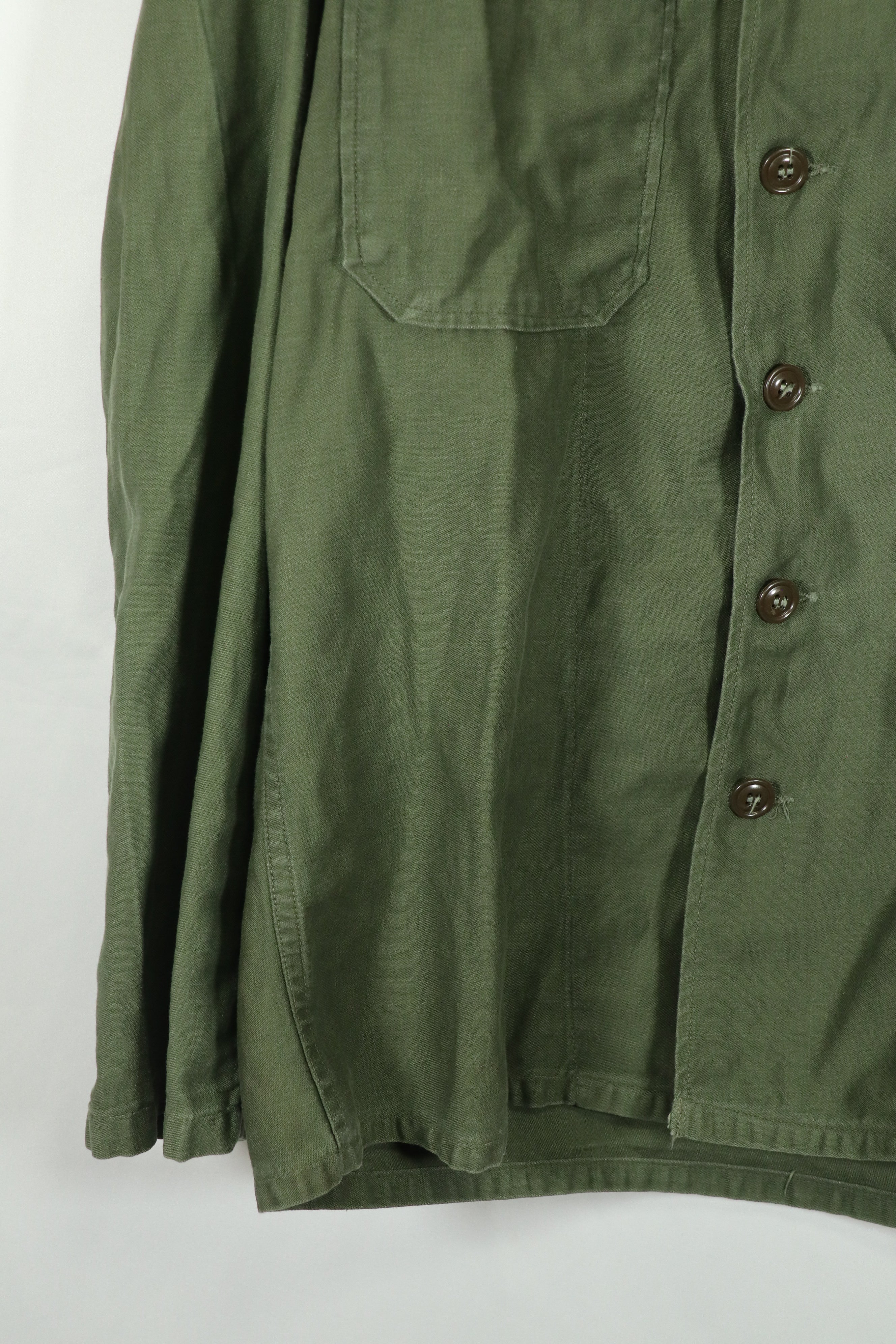 Real OG-107 Utility Shirt, early lot, used, patch restored.