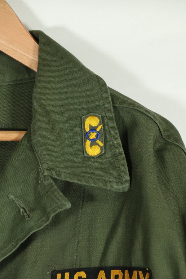 Real OG-107 Utility Shirt, early lot, used, patch restored.