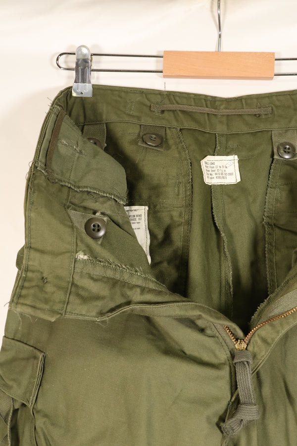1976年契約　S-L　アメリカ軍　M65 フィールドパンツ　中古品　状態良い