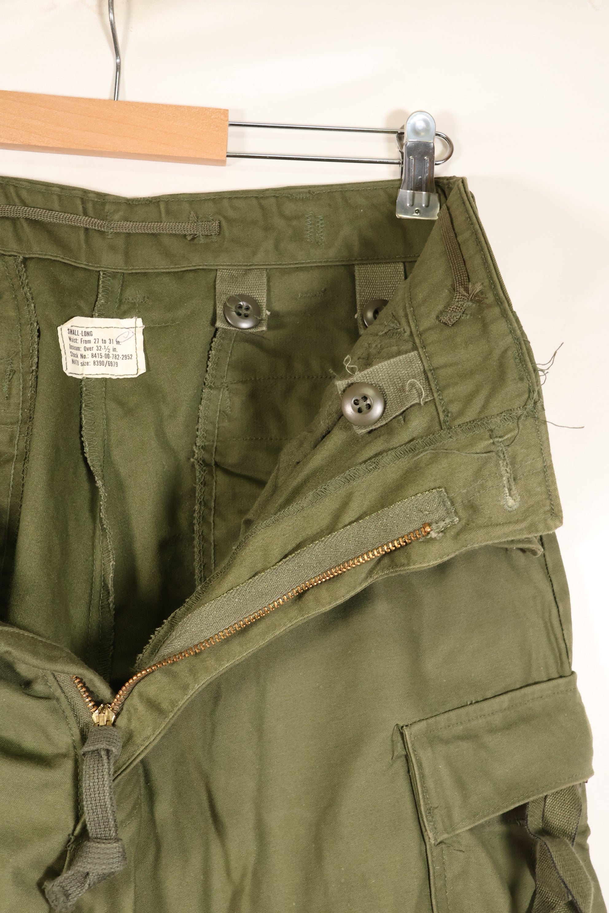 1976年契約　S-L　アメリカ軍　M65 フィールドパンツ　中古品　状態良い