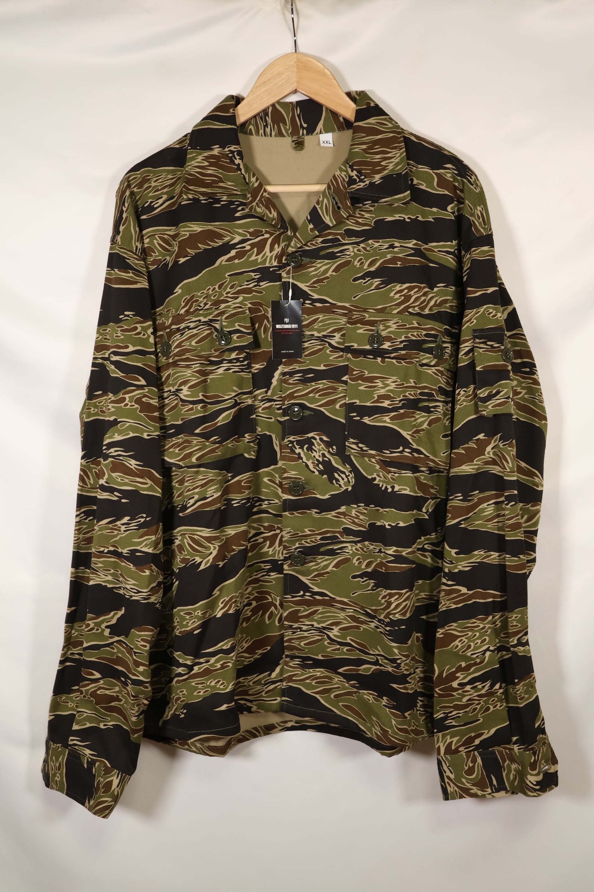 2024 US-XXL MILITARIA 1911 Early Gold Tiger US Cut Shirt Sample Used