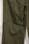 Early 1960s OG-107 utility pants, baker pants, zipper fly, used.