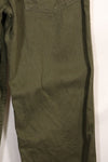 Early 1960s OG-107 utility pants, baker pants, zipper fly, used.