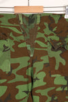 1960's Poplin ARVN leaf camouflage pants, size large, light fabric, rare, used.