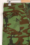 1960's Poplin ARVN leaf camouflage pants, size large, light fabric, rare, used.