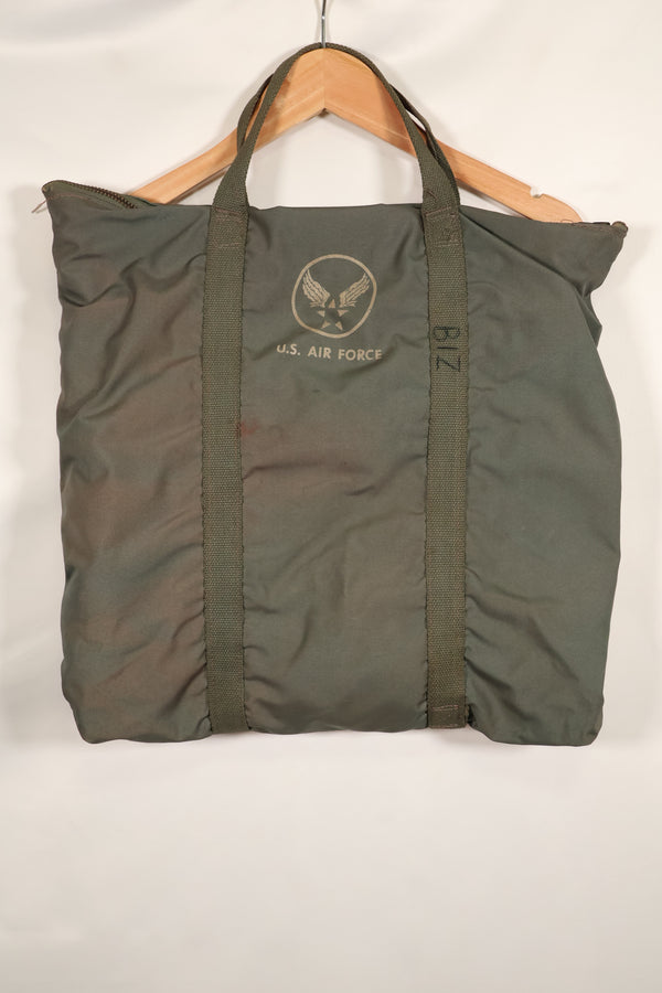 1950's U.S. Air Force early model helmet bag, zipper in operation, beautiful, used.