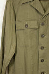 1960s, presumably made in Japan, local made OG-107 utility shirt, used.