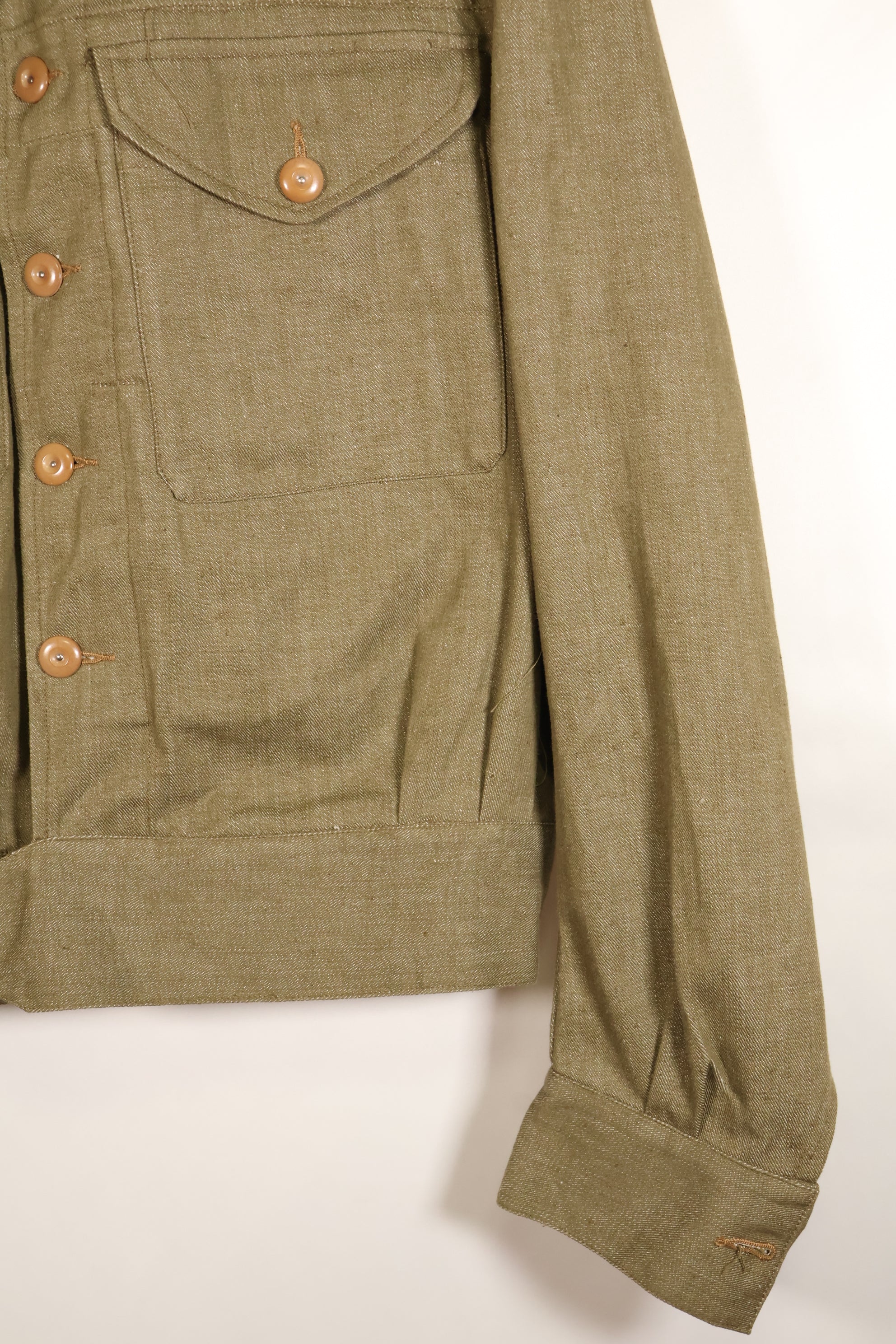 1950年代　サイズ No.7　イギリス軍　陸軍　バトルドレス　コットンデニムジャケット　短ジャケット　中古品