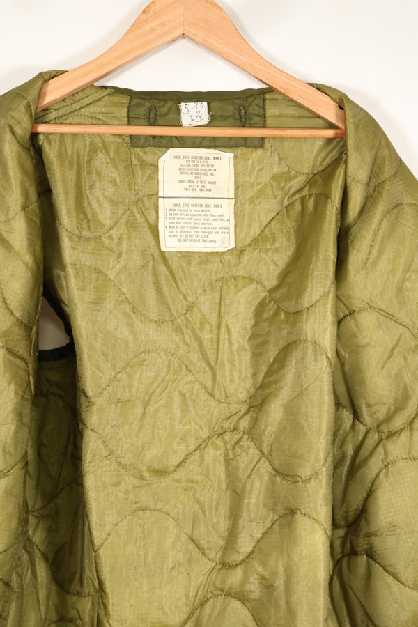 Liner for 1974 contract SMALL M65 field jacket, used in good condition