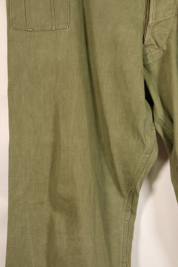 1950s, Size No. 6, British Army Battle Dress Denim Pants, Used
