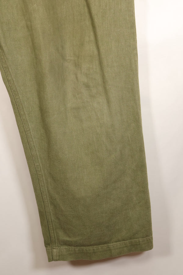 1950s, Size No. 6, British Army Battle Dress Denim Pants, Used