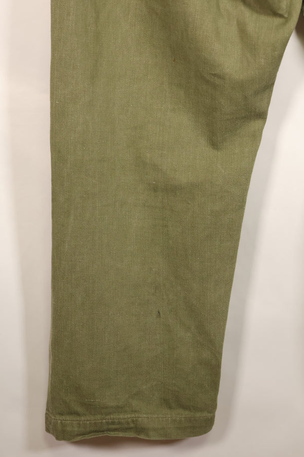 1950s, Size No. 6, British Army Battle Dress Denim Pants, Used