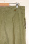 1950s, Size No. 6, British Army Battle Dress Denim Pants, Used