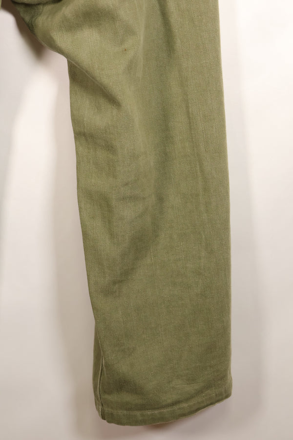 1950s, Size No. 6, British Army Battle Dress Denim Pants, Used