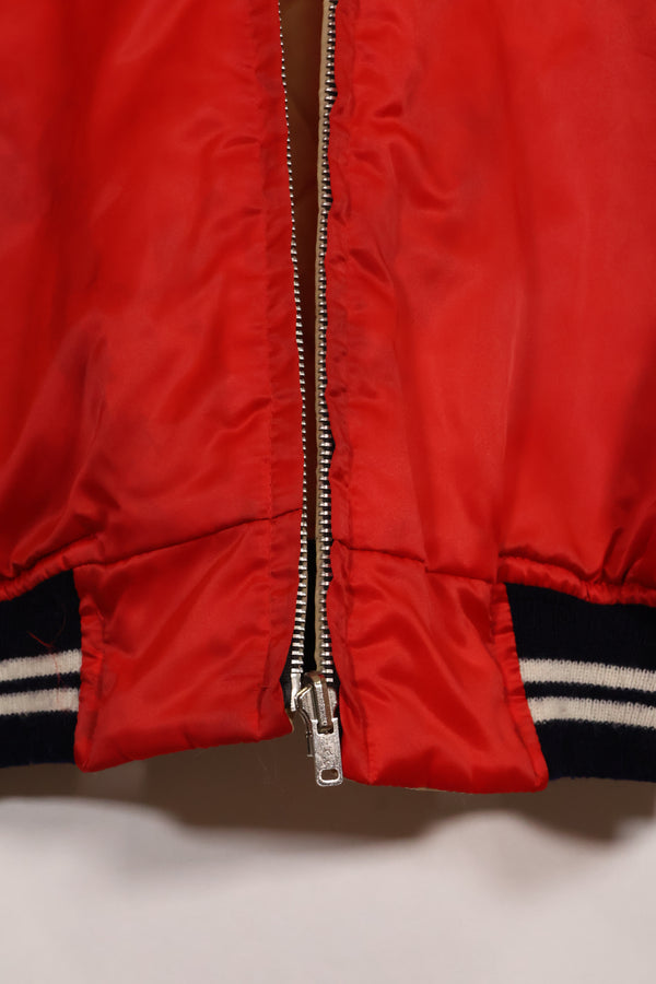 1970's Japan Jacket Used Japan Jacket, red and white, reproduction from that time, with repairs