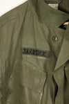 Circa 1967 L-S USAF Air Police 3rd Model Jungle Fatigue Jacket Short Sleeve Custom Used
