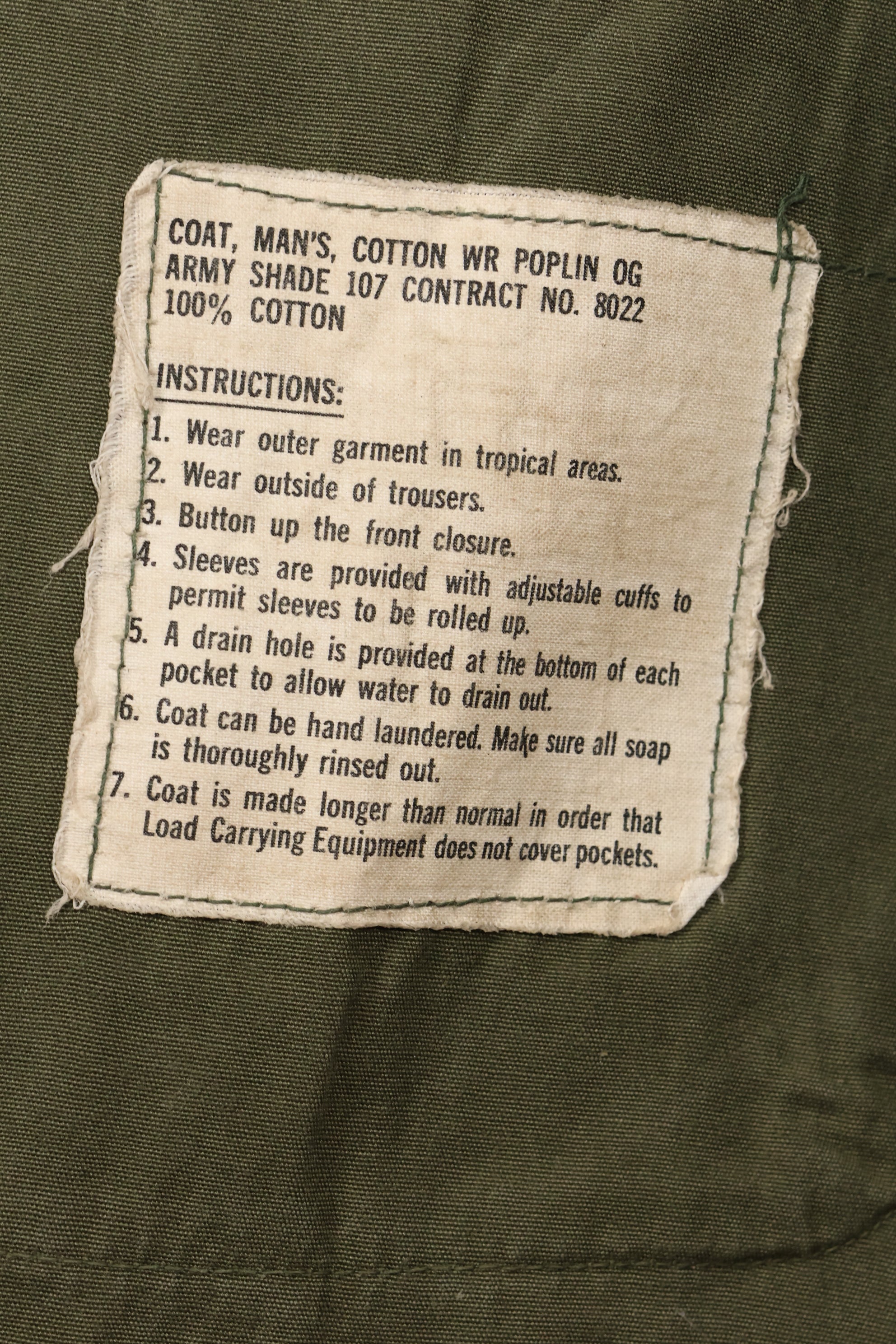 Circa 1967 L-S USAF Air Police 3rd Model Jungle Fatigue Jacket Short Sleeve Custom Used