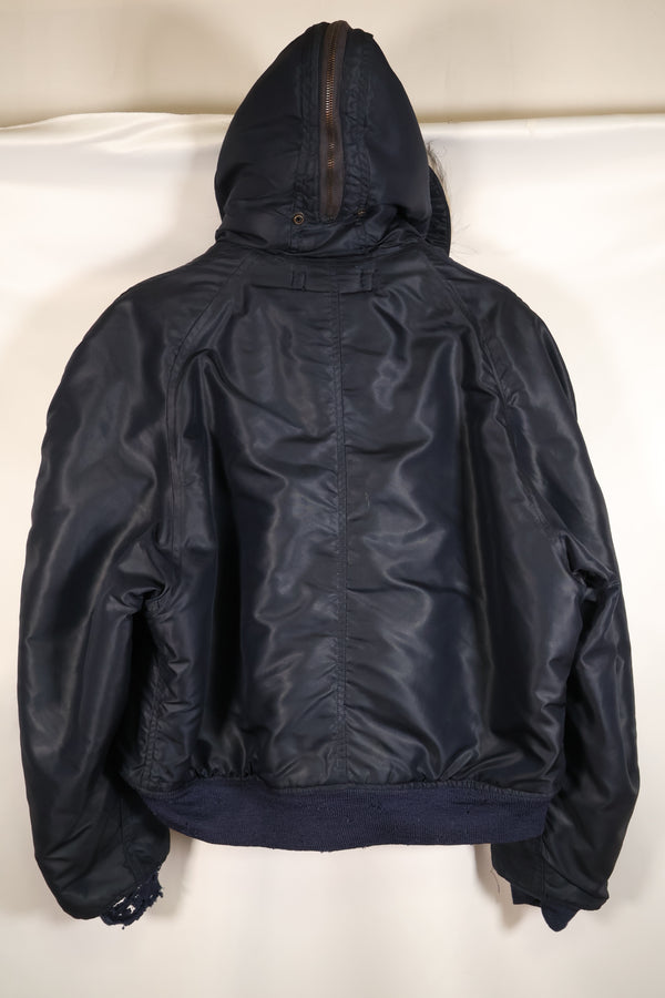 1950年代前半　X-LARGE　アメリカ空軍　N2-A　寒冷地用　フライトジャケット　リブ穴あり　中古品