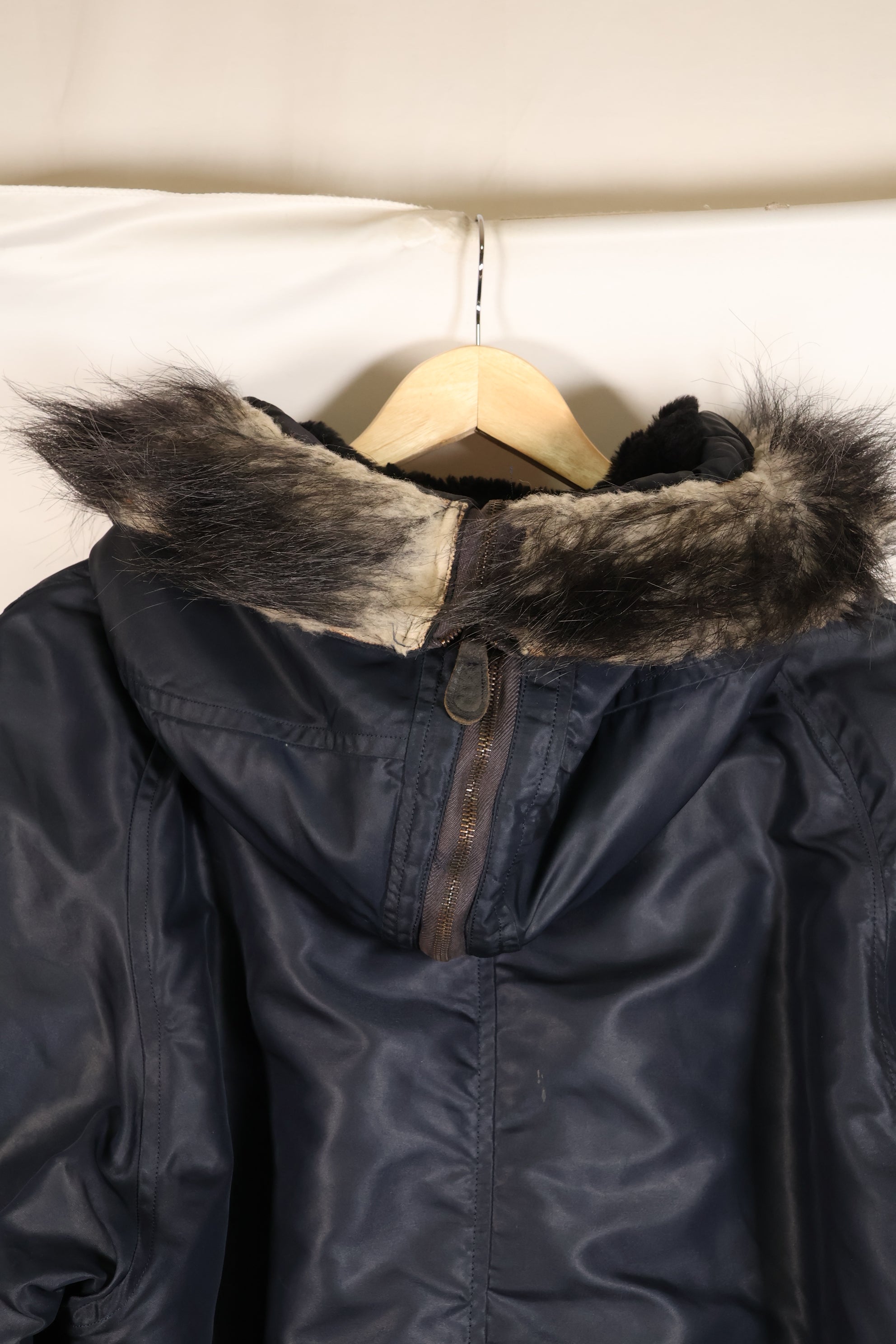 1950年代前半　X-LARGE　アメリカ空軍　N2-A　寒冷地用　フライトジャケット　リブ穴あり　中古品