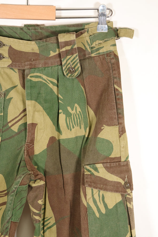 1970s Rhodesian Army Rhodesian camouflage shirt pants set, used.