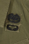 1969 Contract X-S-R 4th Model Jungle Fatigue Jacket 173rd Airborne Brigade, patch available, used.