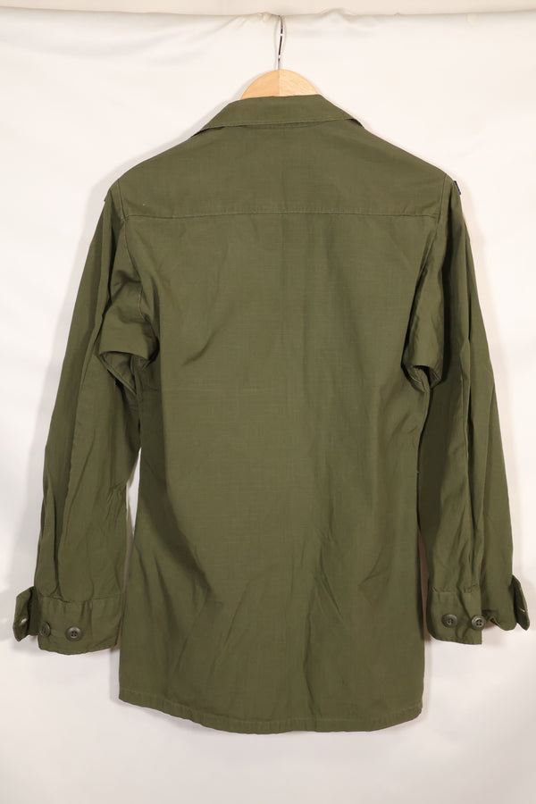 1969 Contract X-S-R 4th Model Jungle Fatigue Jacket 173rd Airborne Brigade, patch available, used.