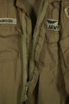 1971 Contract, M-L, U.S. Army, NOMEX Flame-Retardant Jacket for Pilots, with Patches, Used