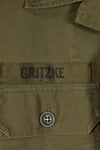 Estimated late 1960s; Made in Japan; Taylor brand; OG-107 Utility Shirt; Yokota Air Base; Used