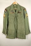 Estimated Contract Year: 1966–67 | S-R | 3rd Model Jungle Fatigue Jacket | Green Beret | Used