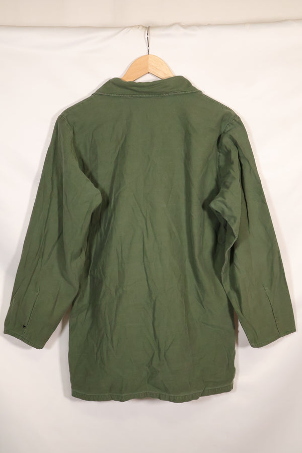 1967 Contract US Navy OG-107 Utility Shirt Engineering Corps SEABEES Identical Owner A
