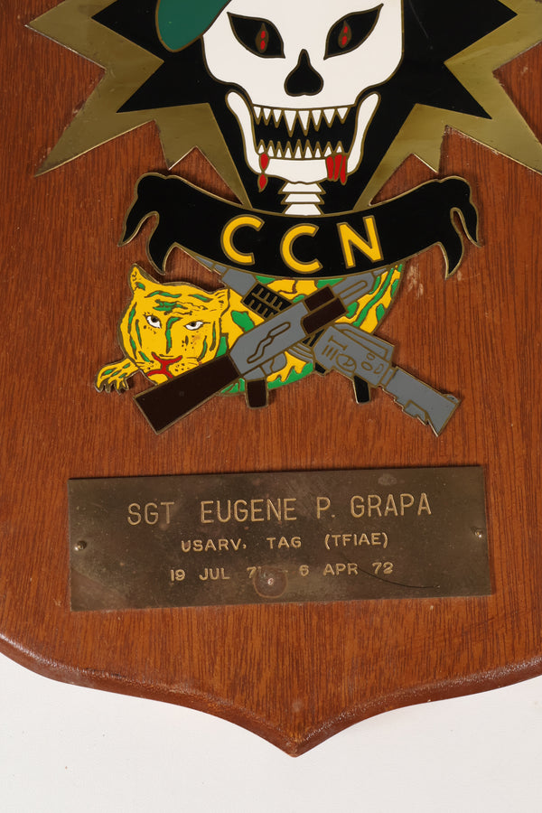 Real MACV SOG CCN (COMMAND CONTROL NORTH) Plaque 1971-1972