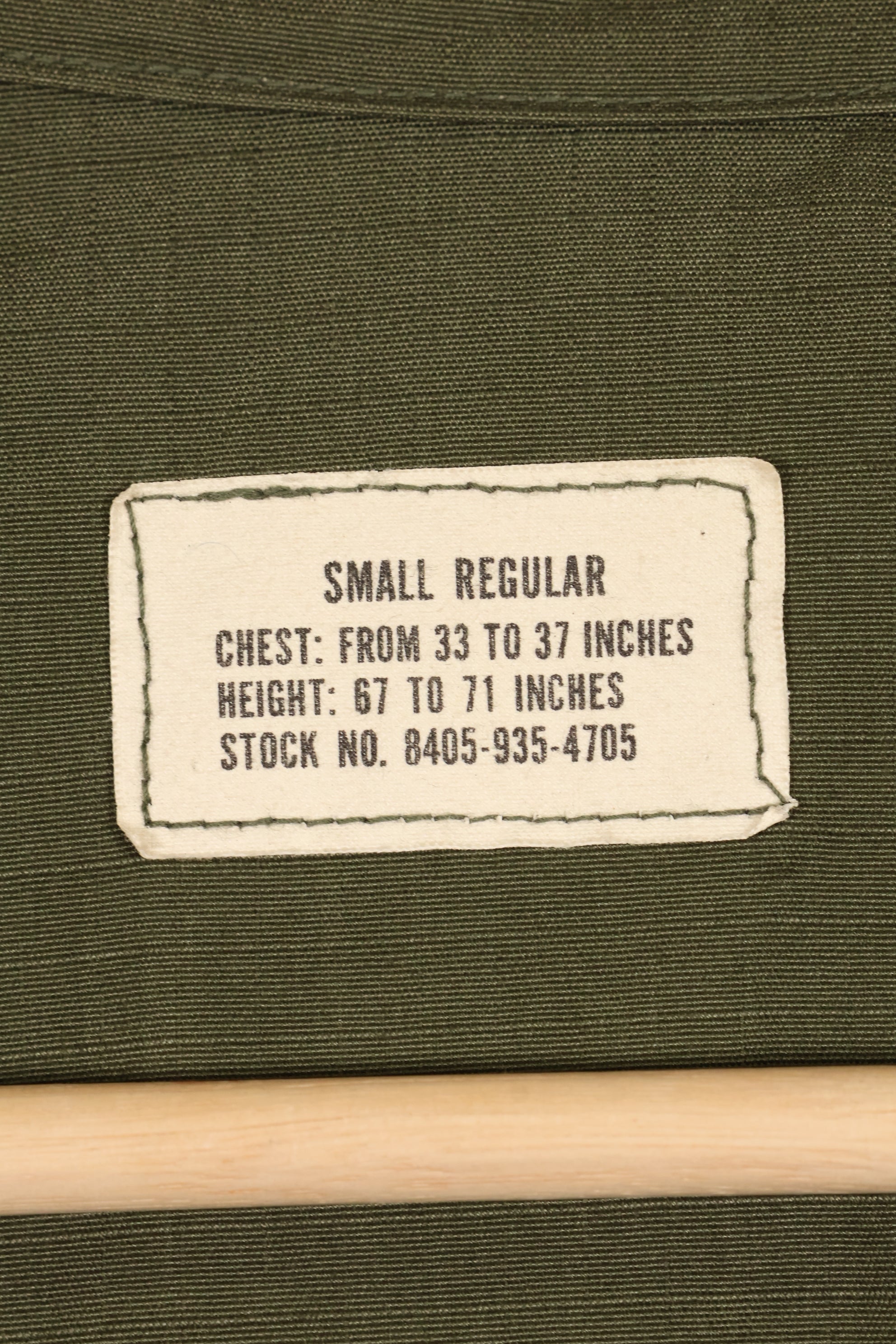 1968 S-R 4th Model Jungle Fatigue Jacket, JFK Center, almost unused.