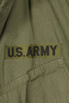 1969 Contract M-R Non Rip 3rd Model Jungle Fatigue Jacket, used, with tape.