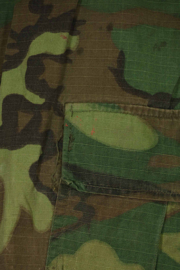 1968 Contract Ripstop Fabric US Army ERDL Camouflage Fatigue Pants M-L Used