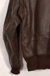 1950s-60s lot US Navy G-1 flight jacket without contract label, used.