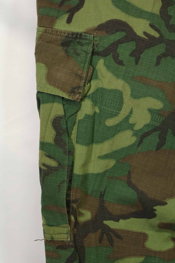 1968 Contract Ripstop Fabric US Army ERDL Camouflage Fatigue Pants M-L Used